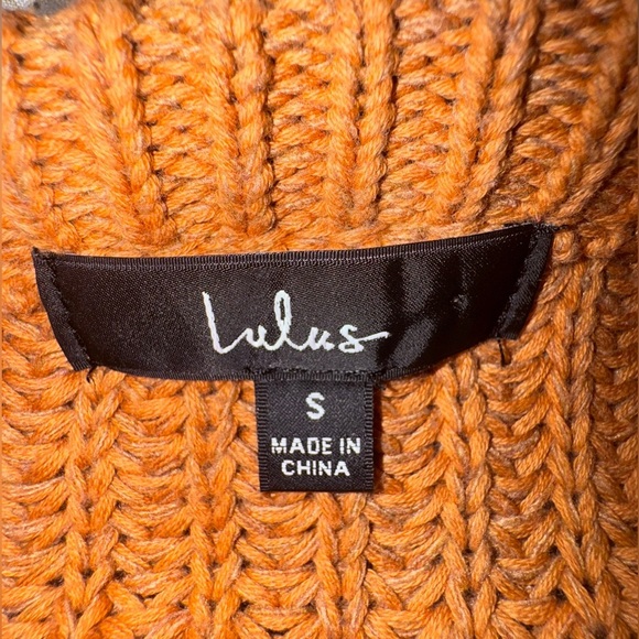 Autumn Leaves Tan Multi Chevron Stripe Knit crop sweater size S - Picture 4 of 11